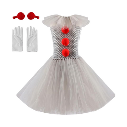 Halloween Clown Costume: Dress with Tutu for a Fun Party