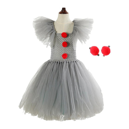 Halloween Clown Costume: Dress with Tutu for a Fun Party