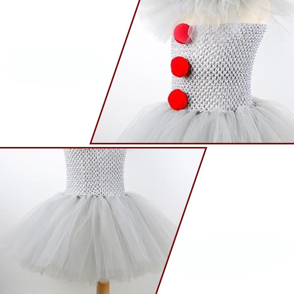 Halloween Clown Costume: Dress with Tutu for a Fun Party
