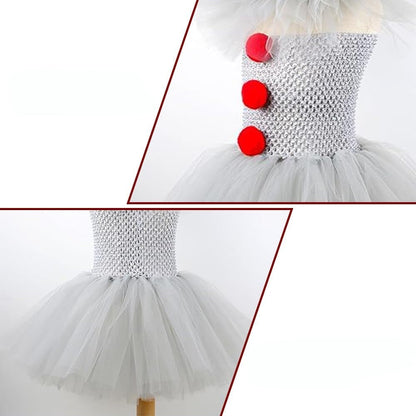 Halloween Clown Costume: Dress with Tutu for a Fun Party