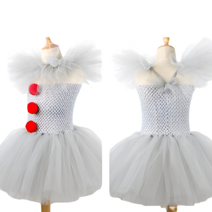 Halloween Clown Costume: Dress with Tutu for a Fun Party