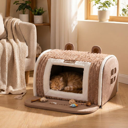Cozy Plush Pet Bed lifestyle
