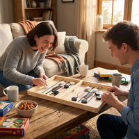 Wooden Tabletop Catapult Game lifestyle