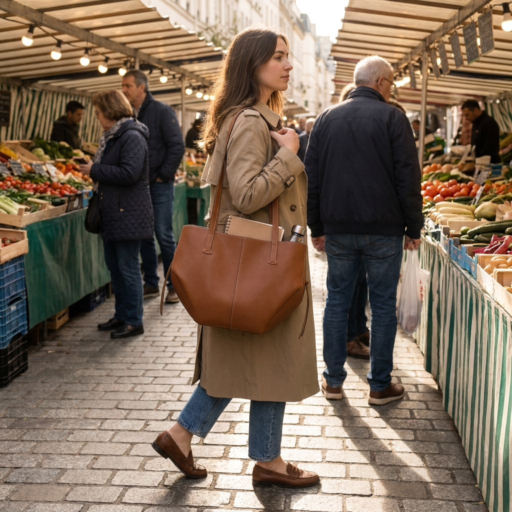 Vintage Tote Bag lifestyle