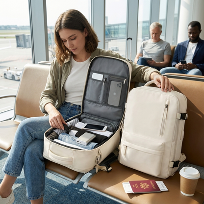 Carry-On Travel Backpack lifestyle