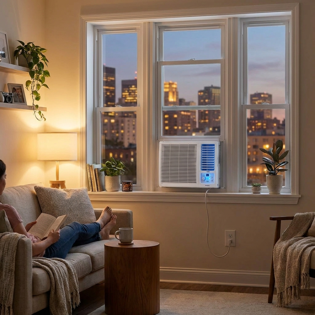 5000 BTU Portable Air Conditioner in use
