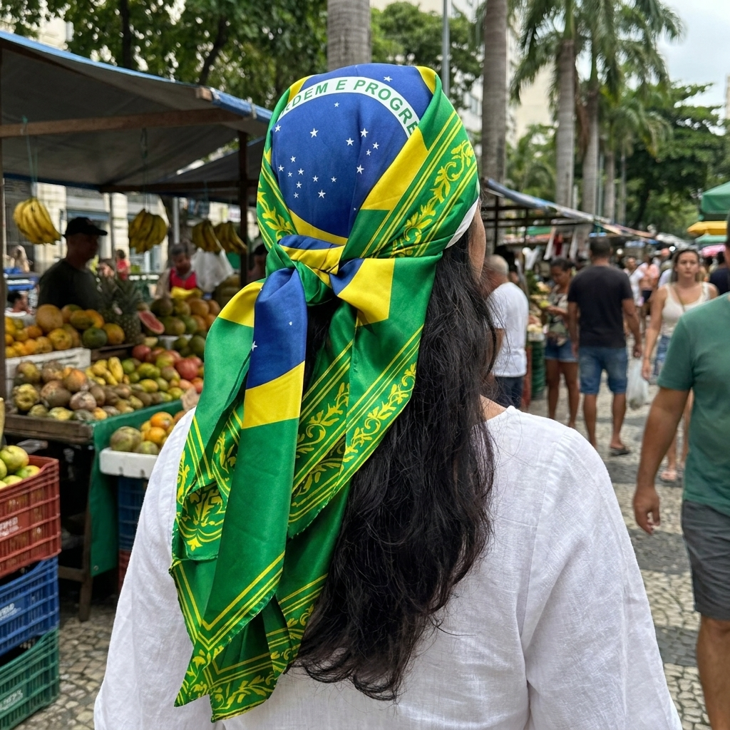 Brazil Flag World Cup Bandana lifestyle