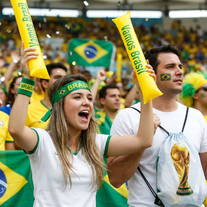 Brazil Flag World Cup Fan Kit lifestyle