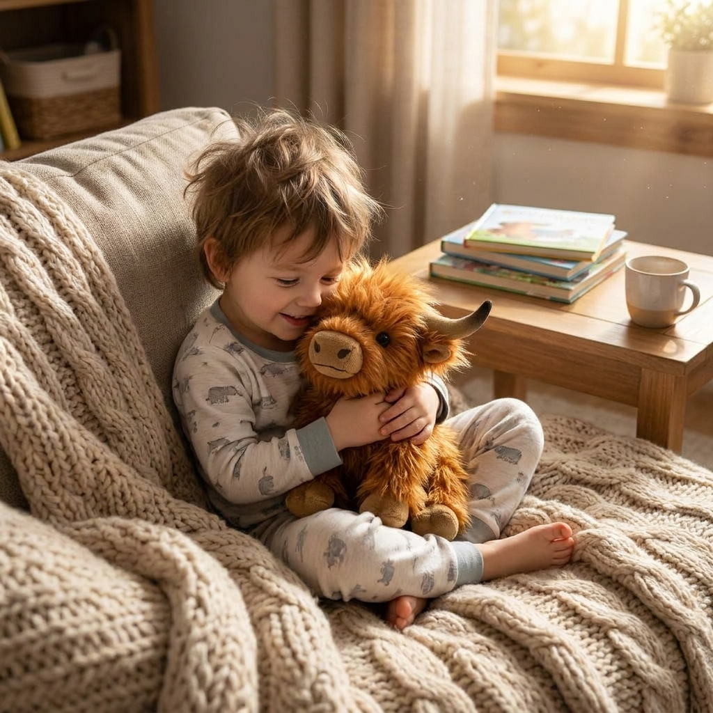 Highland Cow Plush Toy lifestyle