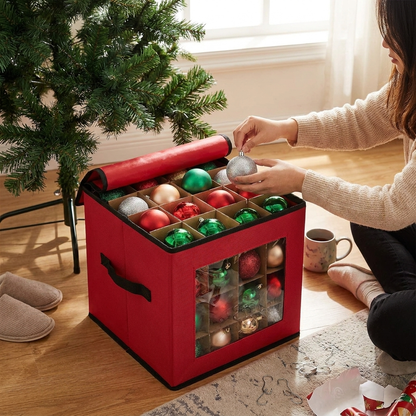 3-Tray Ornament Storage Box lifestyle