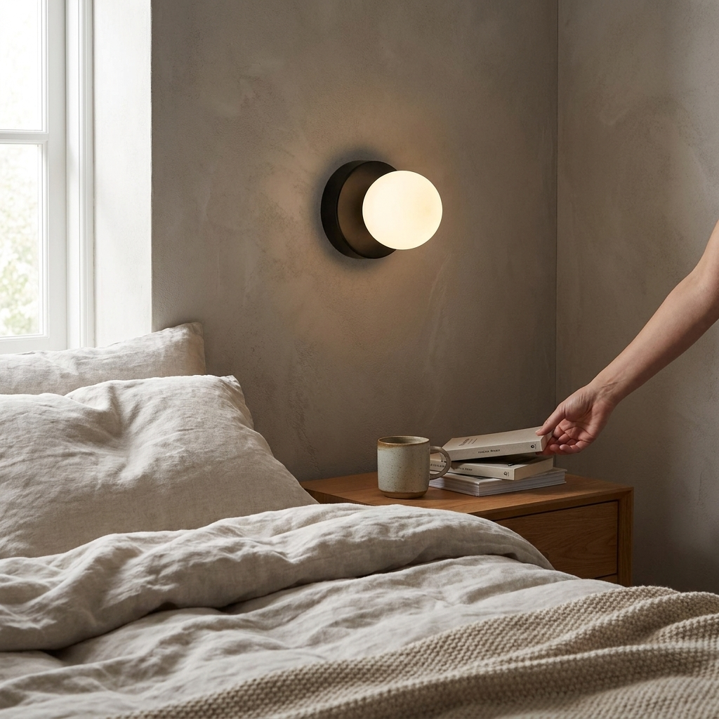 Glass Globe Wall Sconce lifestyle