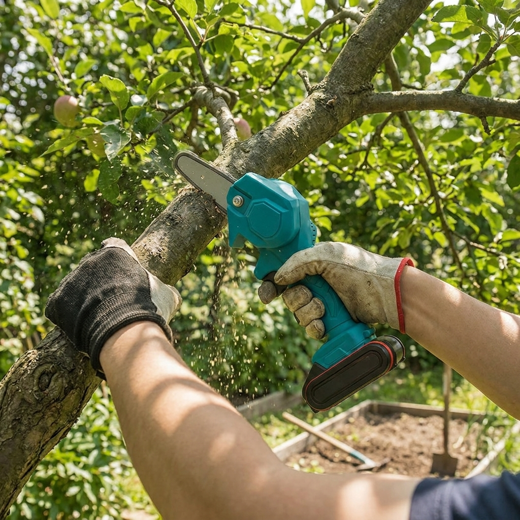 Cordless Mini Chainsaw lifestyle