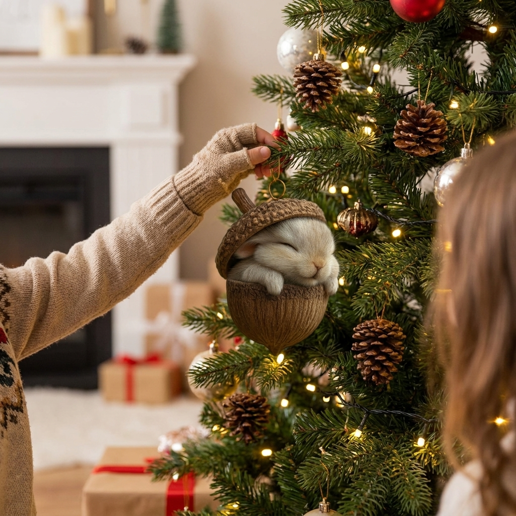 Woodland acorn ornaments lifestyle