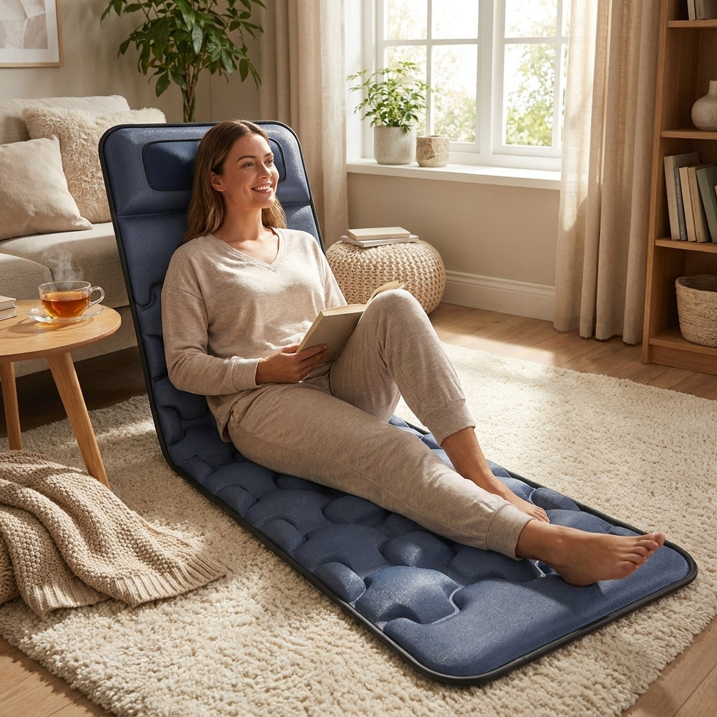 Heated massage mat lifestyle