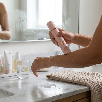 Electric Women's Shaver in lifestyle setting