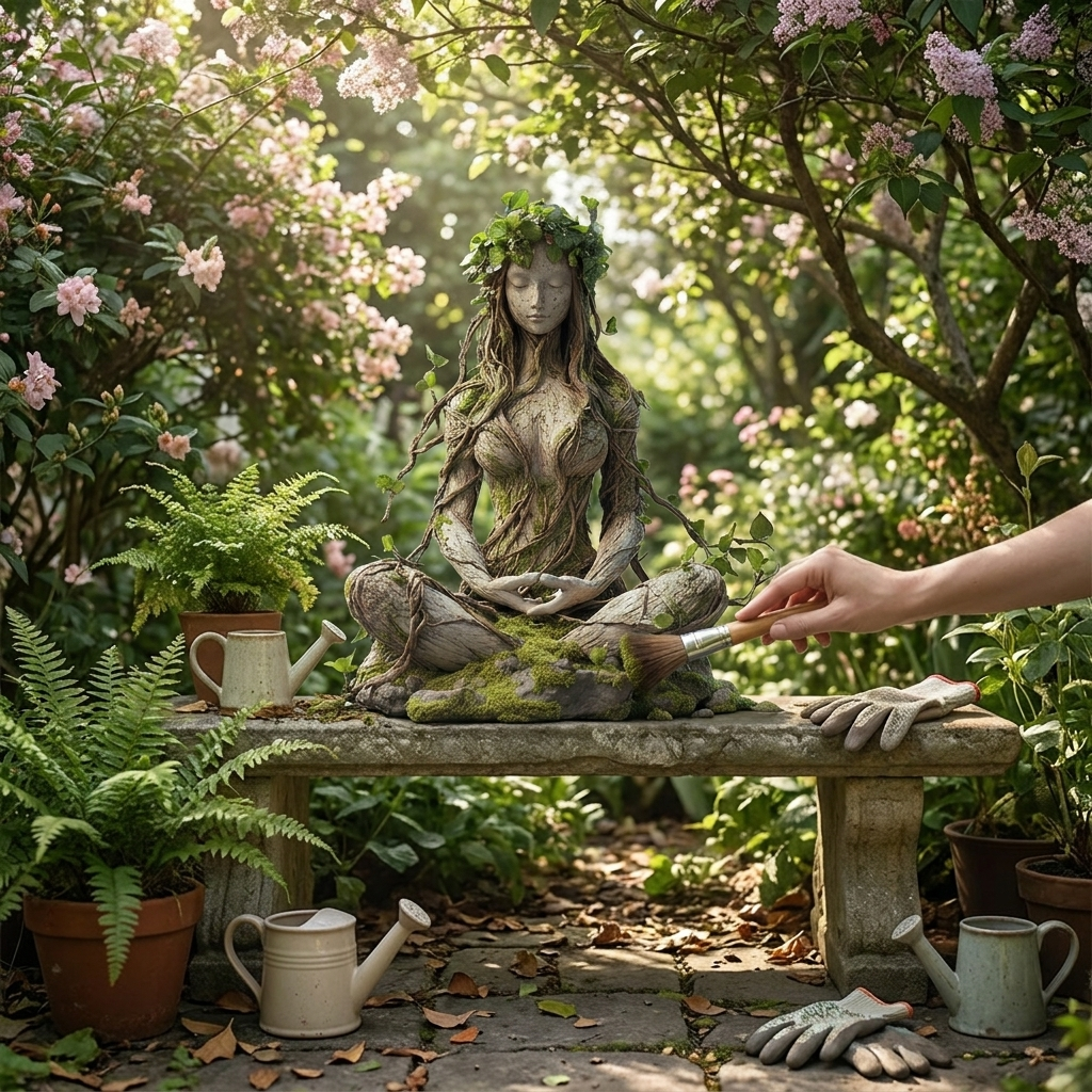Bohemian Goddess Sculpture lifestyle