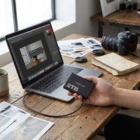 2TB USB-C Portable SSD lifestyle