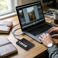 128GB Portable External SSD lifestyle