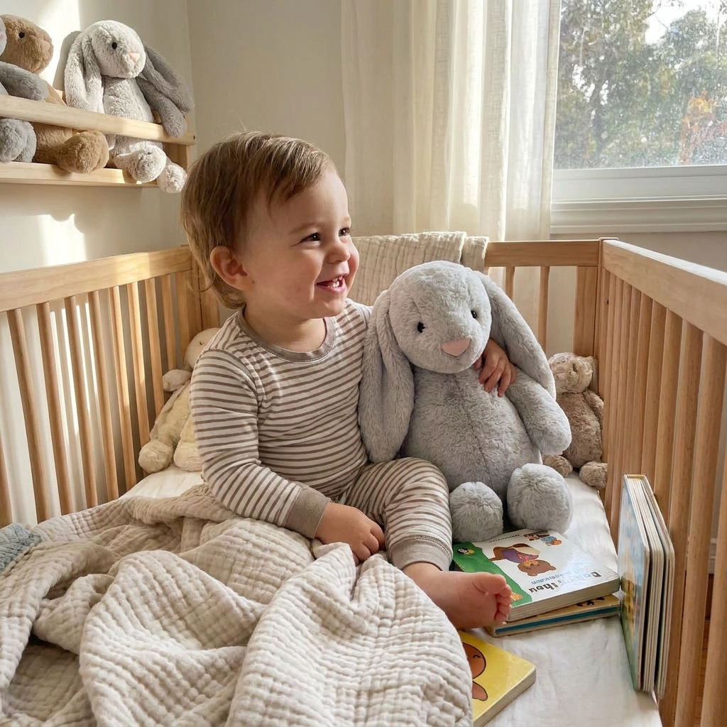 BunnyCat Plush Rabbit Toy lifestyle