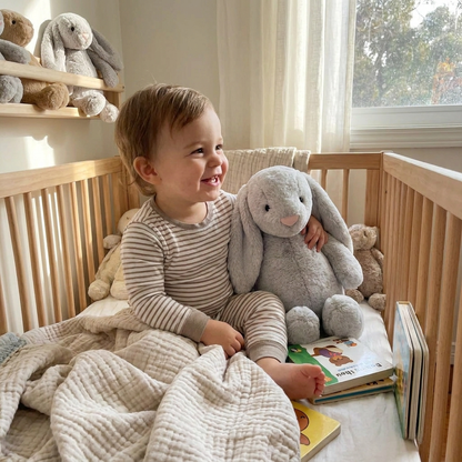 BunnyCat Plush Rabbit Toy lifestyle