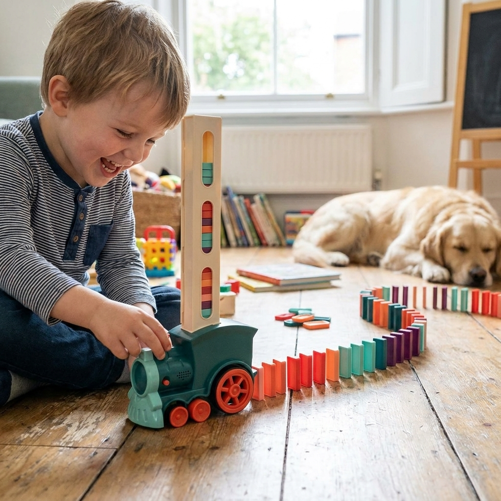 Domino Kids Train Toy lifestyle