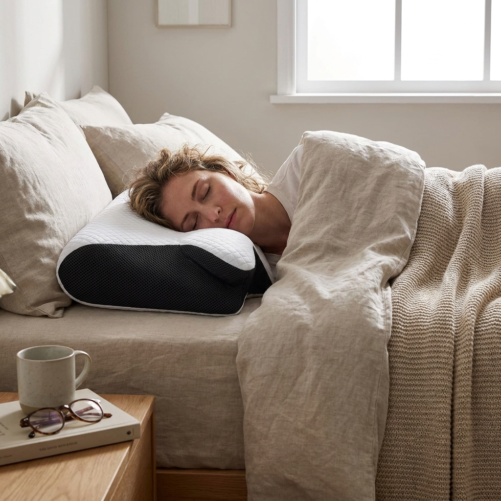 Memory Foam Neck Pillow lifestyle