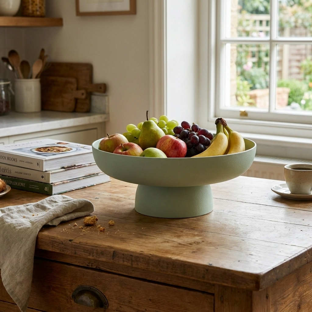 Elegant Pedestal Fruit Bowl lifestyle