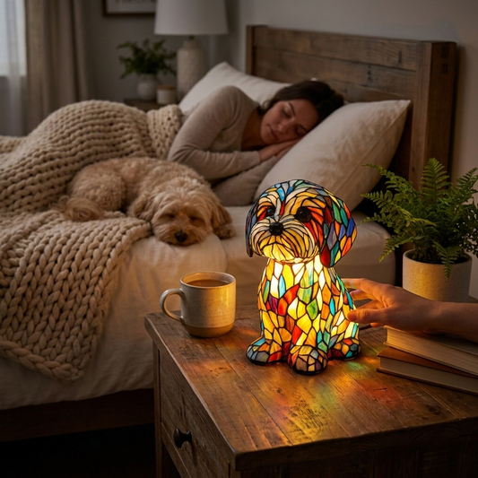 Dog LED Night Light Table Lamp