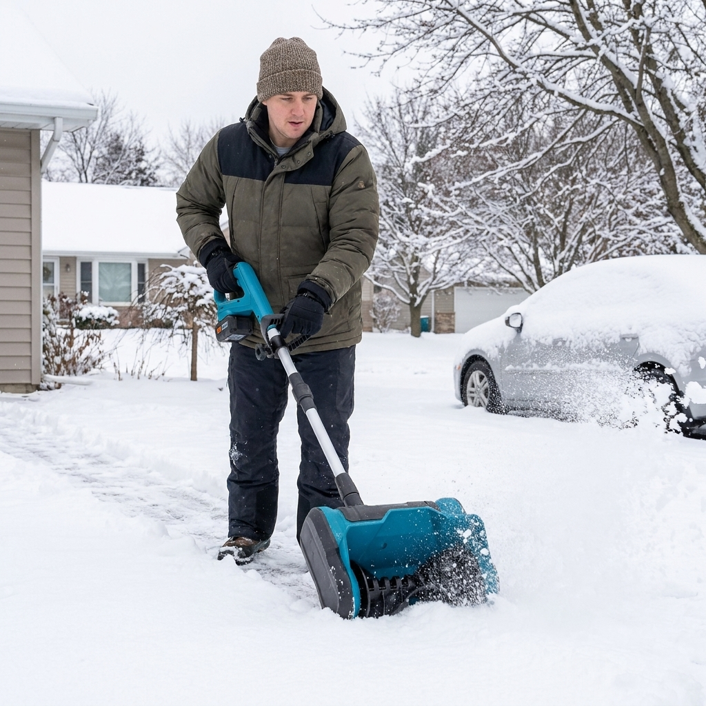Cordless Snow Blower Battery-Powered Sweeper