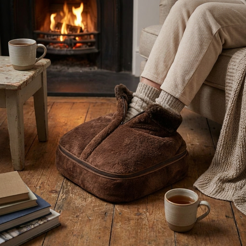 Cozy Heated Foot Massager Slippers