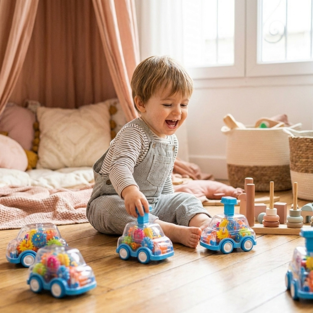 Gear Push-and-Go Toy Cars
