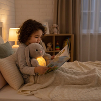 Breathing Plush Bunny: Calming Stuffed Animal for Relaxation for Kids and Adults