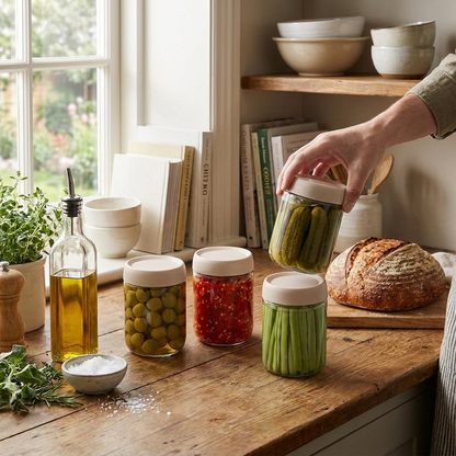 Airtight Glass Food Storage Jars