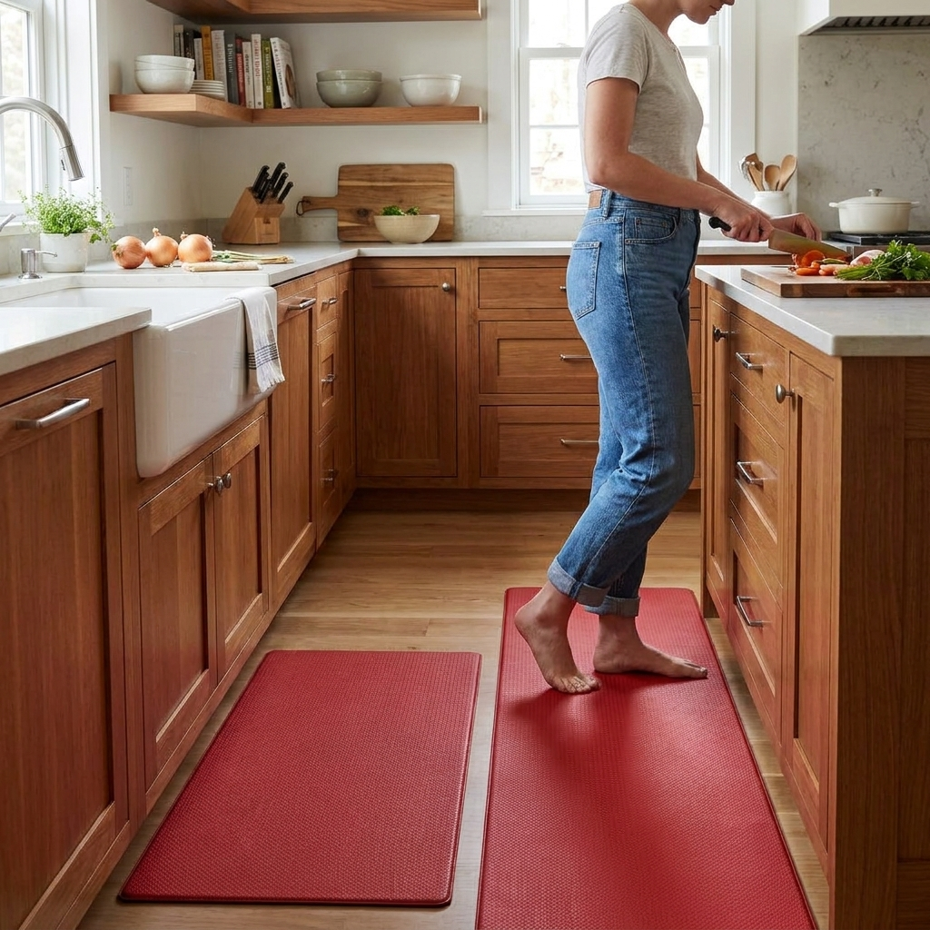 Anti-fatigue kitchen mat lifestyle