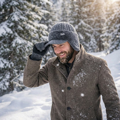 Trapper winter hat lifestyle