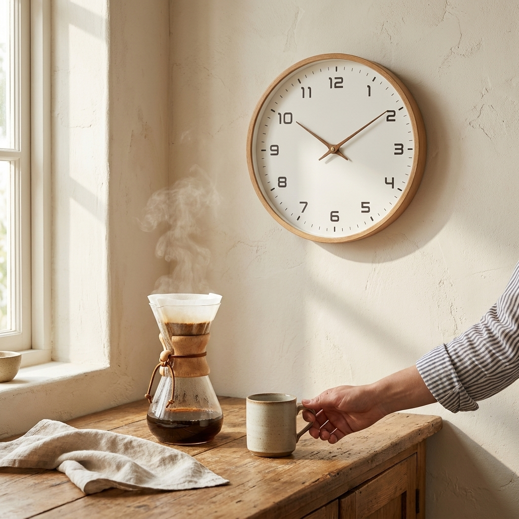Minimalist Wooden Wall Clock