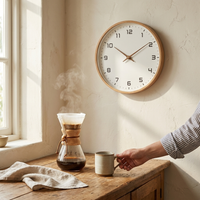 Minimalist Wooden Wall Clock
