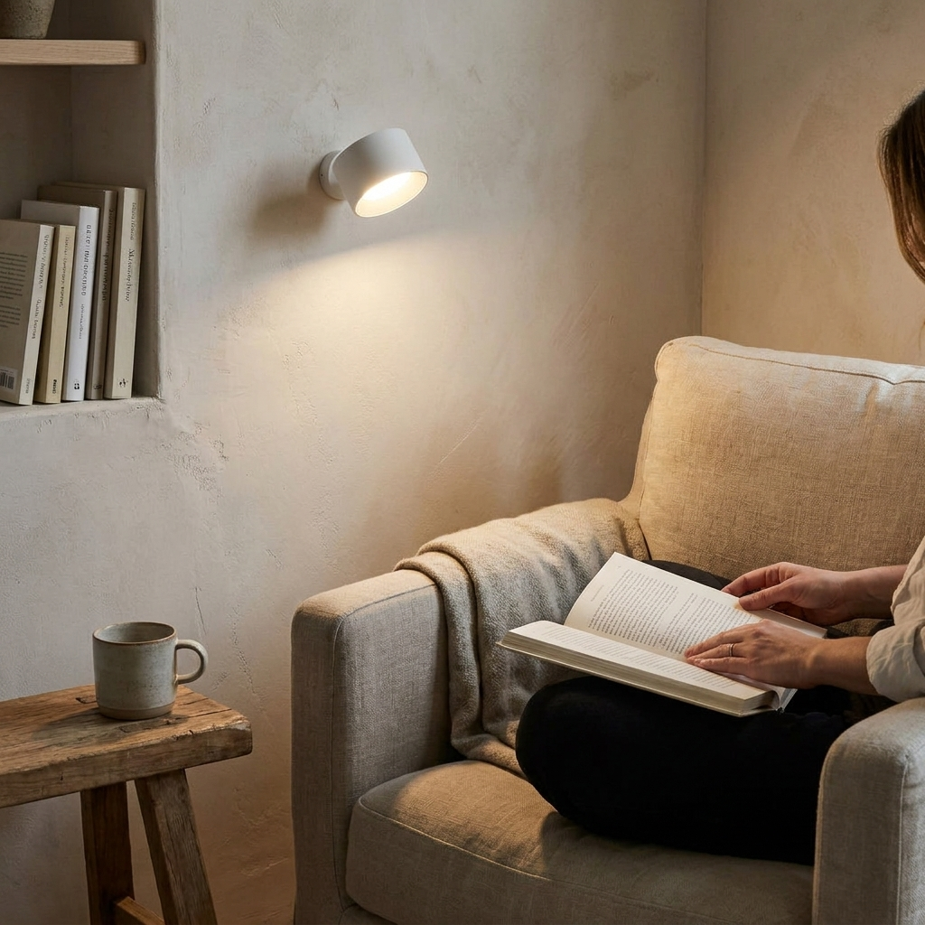 Cordless Wall Light Rotating LED Night Lamp
