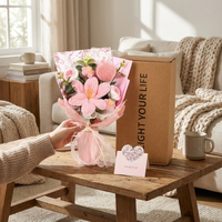 Knitted Tulip Bouquet Home Decor