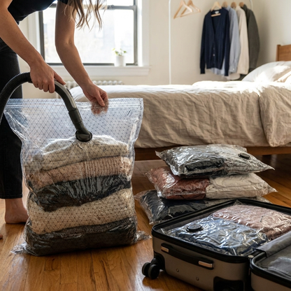 Cordless Vacuum Storage Bags with Pump