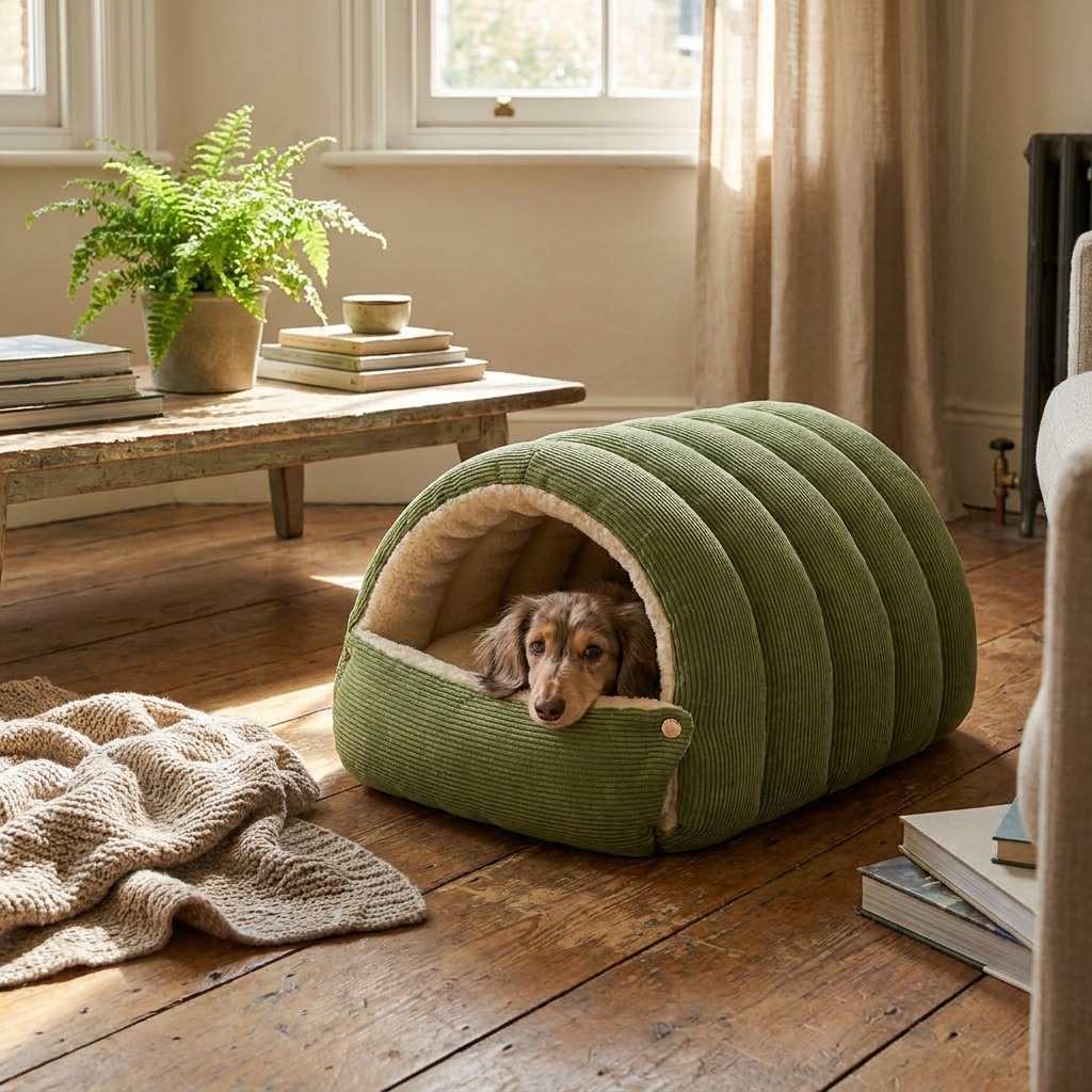 Cozy Cat Cave Bed Soft Plush Warm Indoor Sleeping House