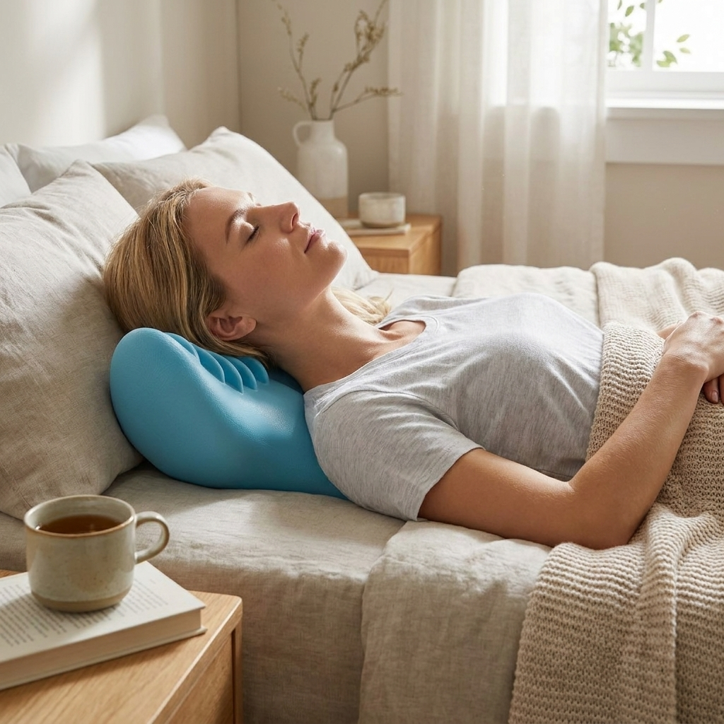 Ergonomic Cervical Neck Pillow with Foam Support