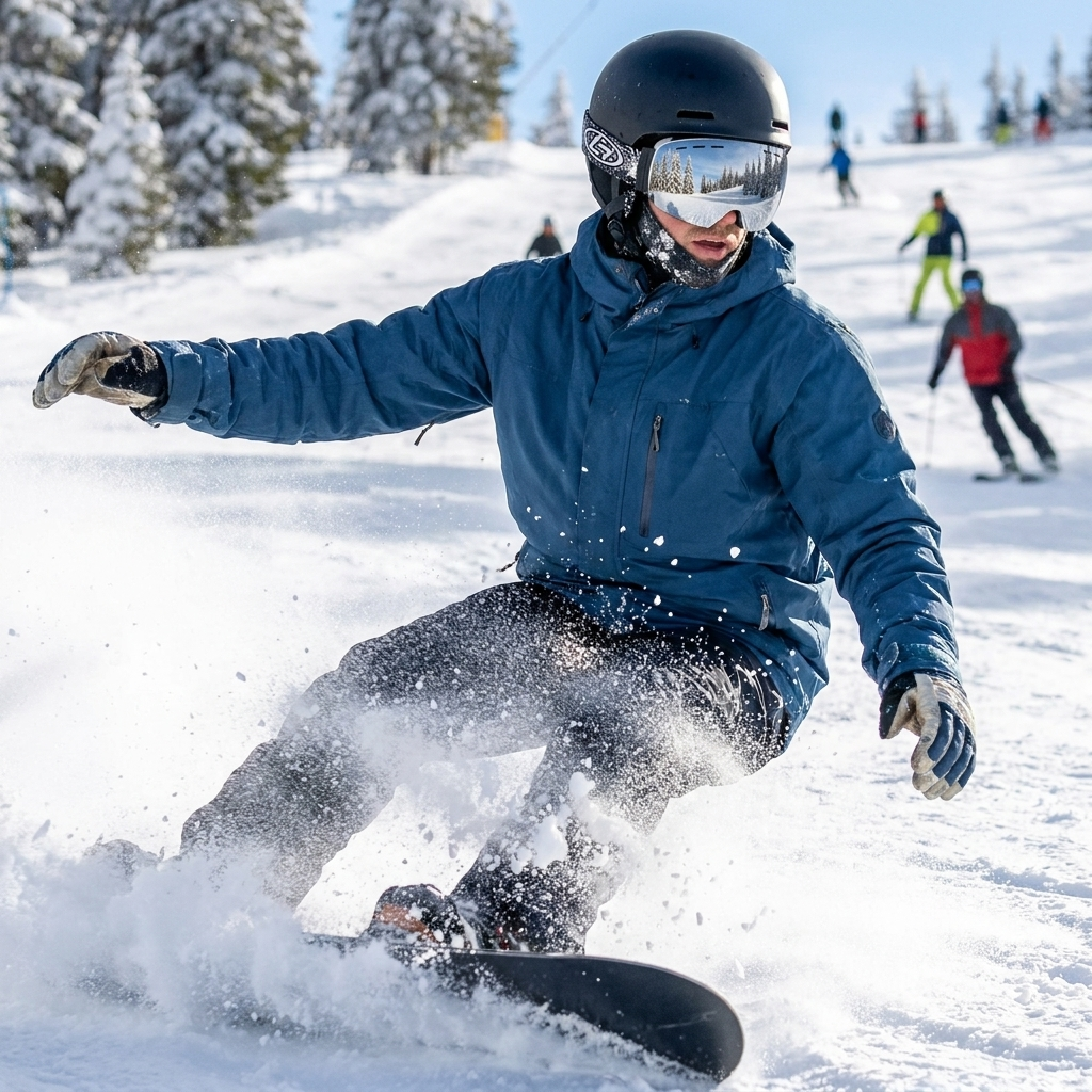 Frameless Ski Goggles with Interchangeable Lenses