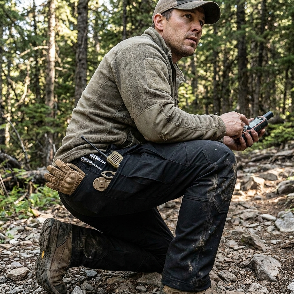 Fleece-Lined Tactical Cargo Pants