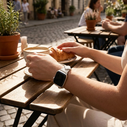 Floral Leather Watch Band