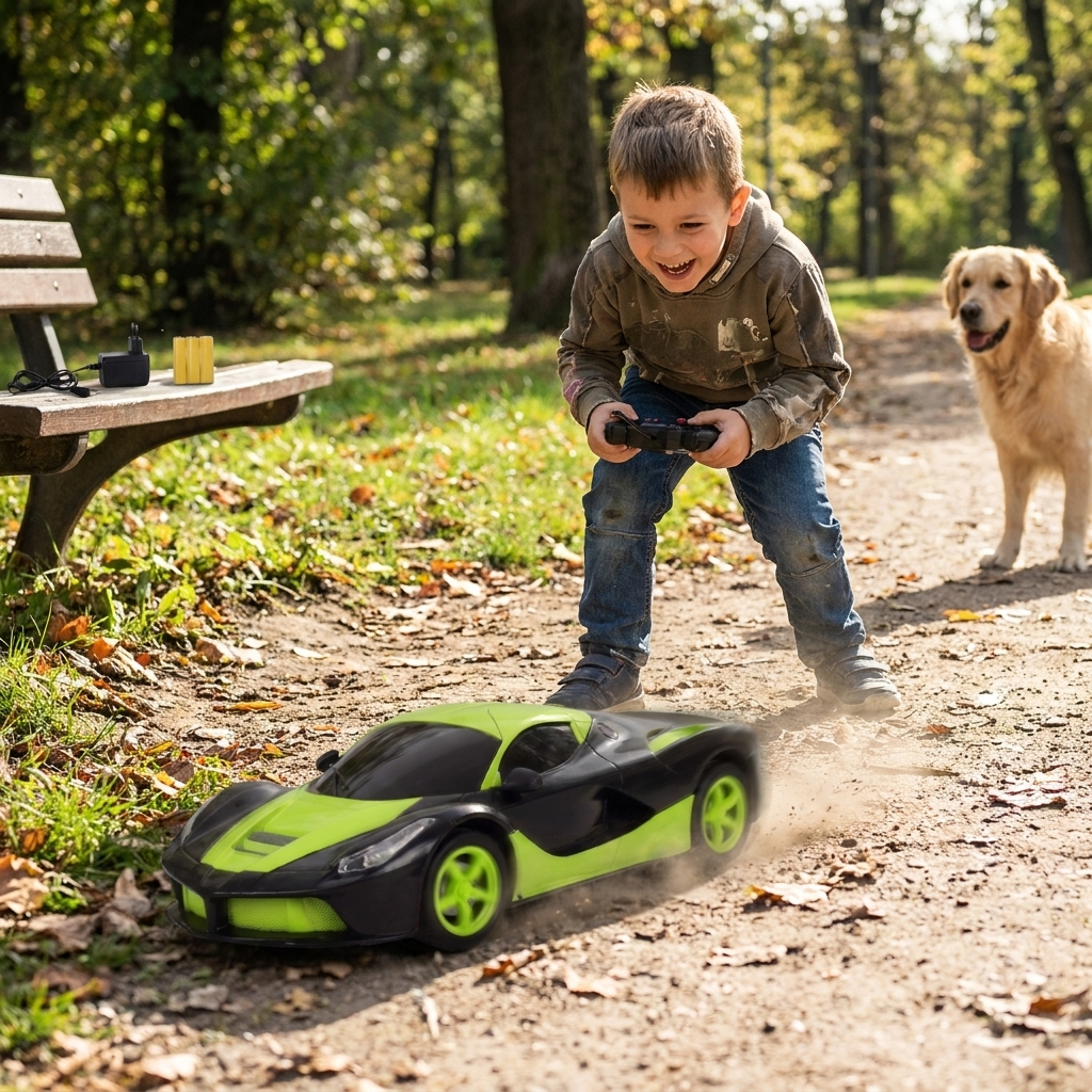 High-Speed RC Car with Remote Control - Rechargeable Battery Included