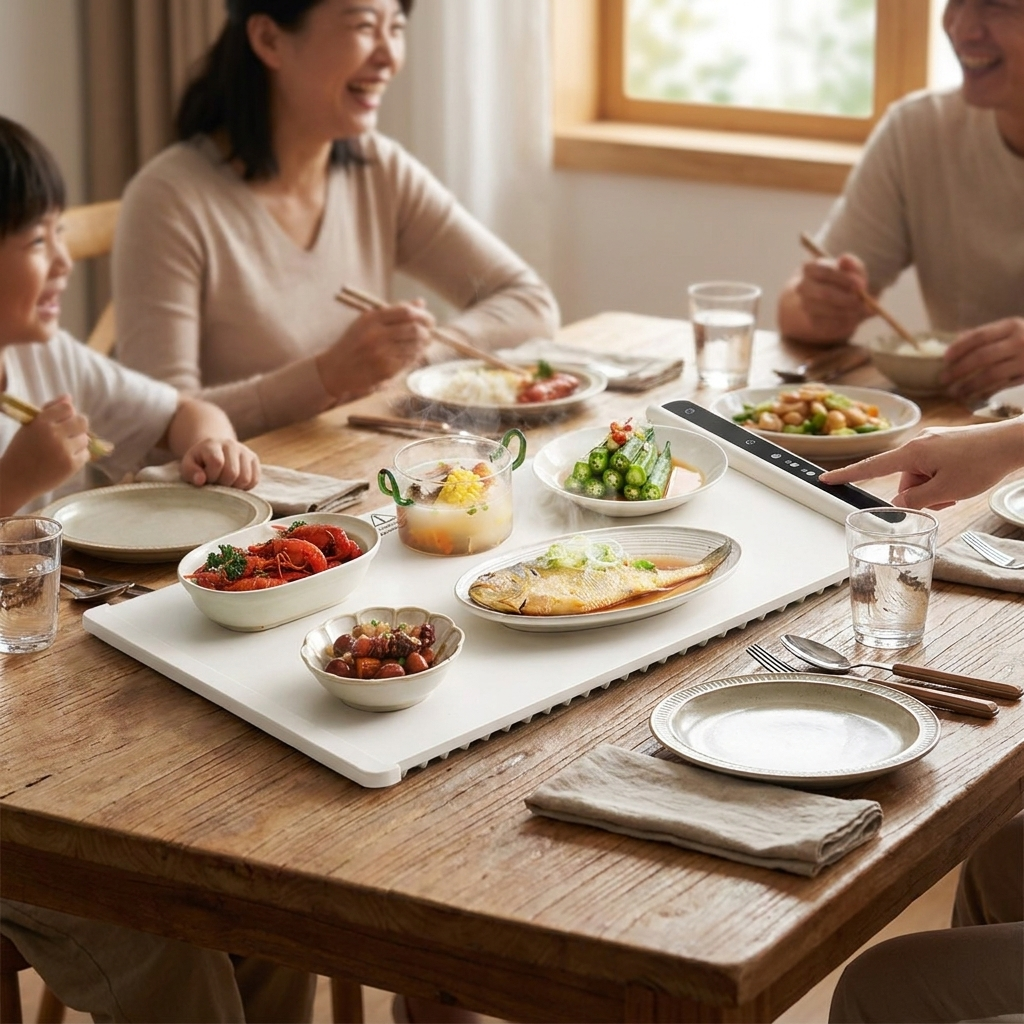 Electric Food Warming Mat - Heat-Resistant Tabletop Warmer for Serving Hot Dishes