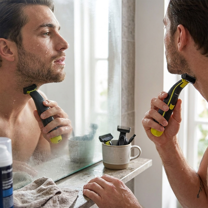 Cordless USB Rechargeable Electric Shaver & Body Hair Trimmer