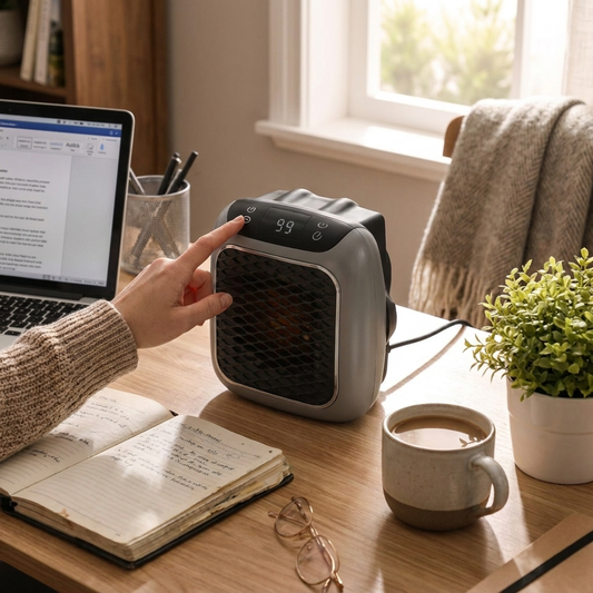 Compact Desktop Space Heater Portable Electric Unit