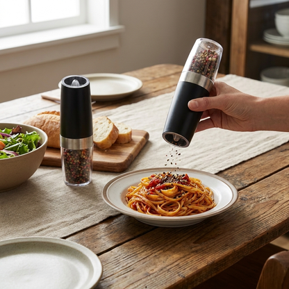 Electric Salt Pepper Grinder Set